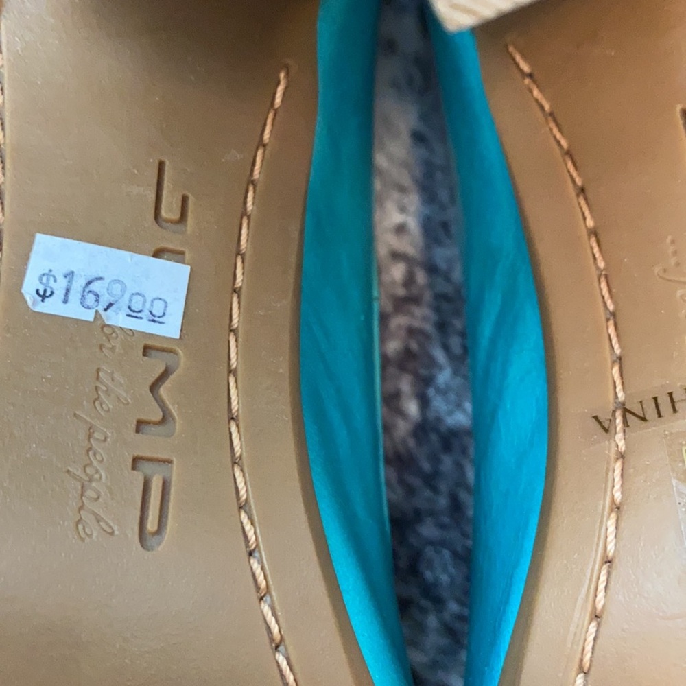 NWT “Jump for the People” Turquoise Heels 9.5 - Picture 5 of 8
